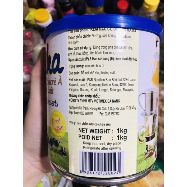 Sữa Đặc Maika Nhập Khẩu Malaysia