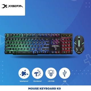 (Art. Chuột Gaming XIBERIA Có Đèn LED Nền RGB K9 3112 Cao Cấp