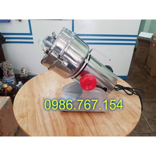 Máy xay bột ngũ cốc loại 0,8kg nắp gài inox sáng bóng xay mọi nguyên liệu thành bột mịn