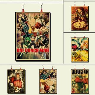 Tranh Cuộn In Hình Nhân Vật Hoạt Hình One Punch Man Saitama Genos