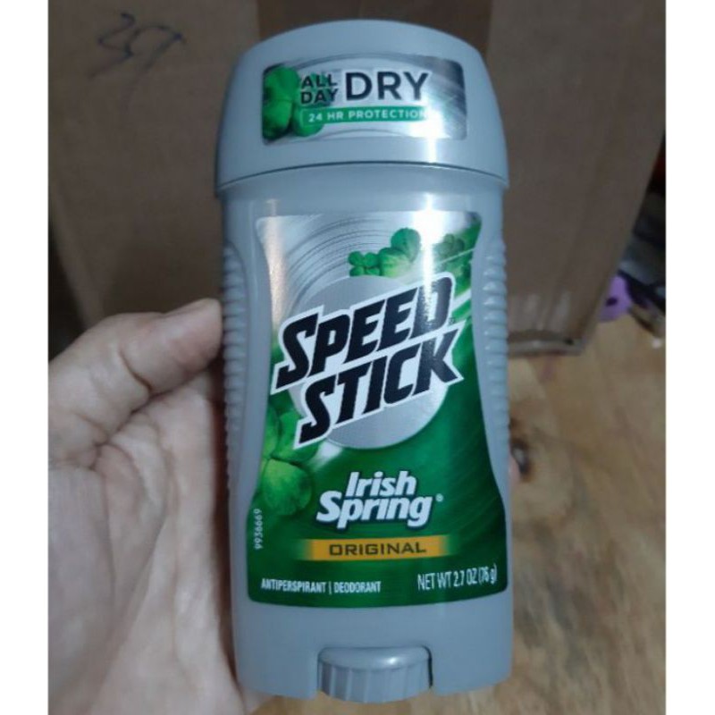 Lăn khử mùi Speed Stick Irish Spring ( 76g ) - Hàng Mỹ