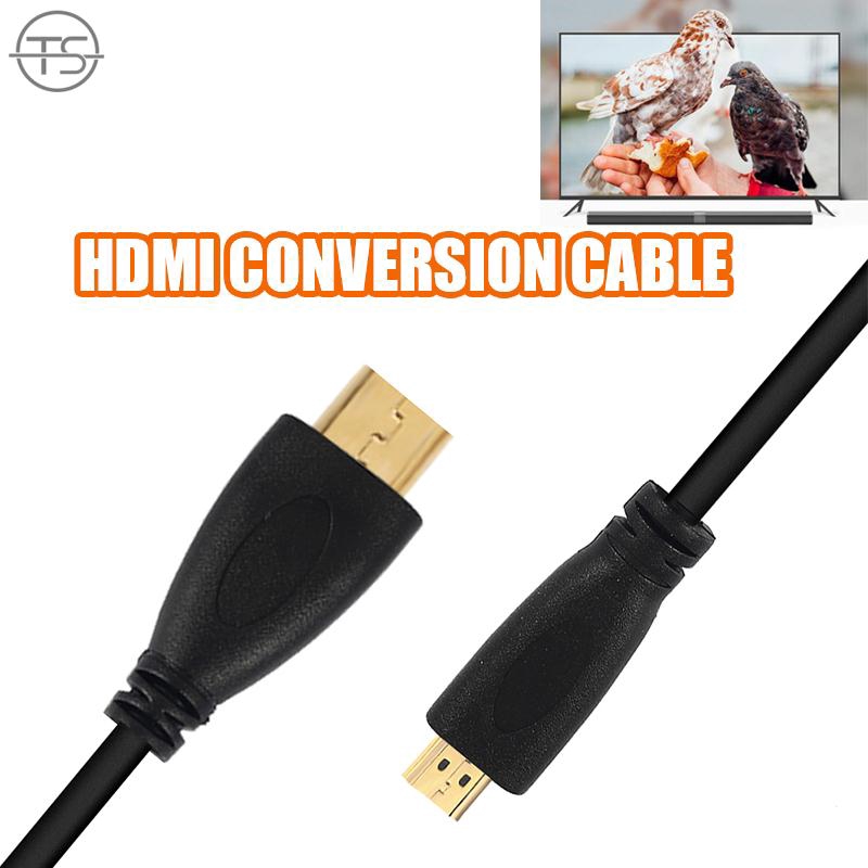 SONG Gopro 6 5 Micro HDMI To HDMI Converter Cable Micro HDMI To HDMI Adapter Cable 1M DVD Phones Gold