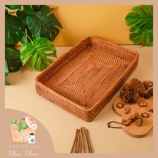 Khay Mây Tre Chữ Nhật ( Decor, Trang trí, Chụp sản phẩm )