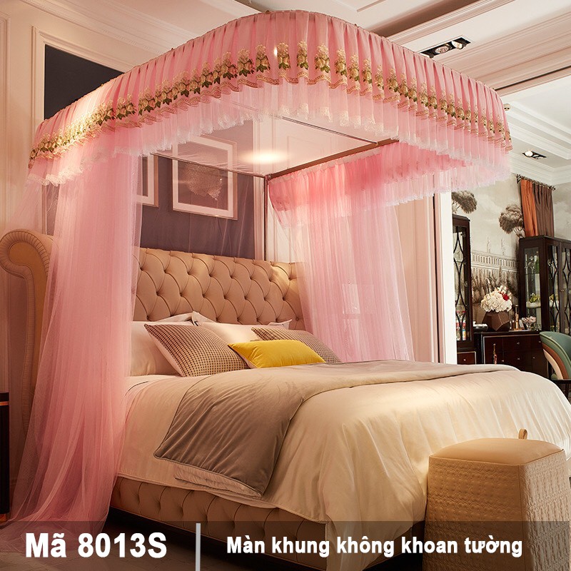 Mùng màn khung đẹp  không khoan tường chính hãng EASY DREAM ,chống muỗi trang trí phòng ngủ ,phòng cưới ,quà tặng