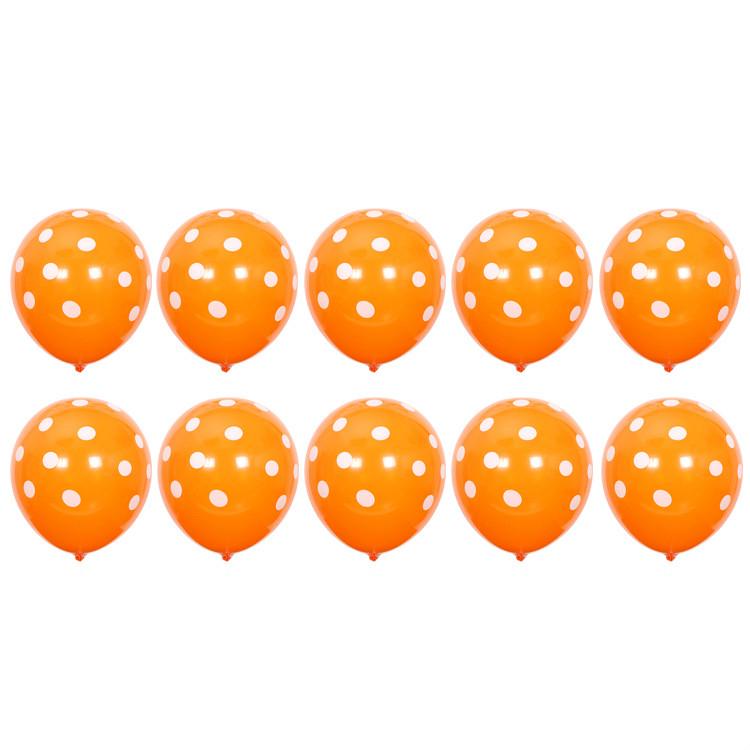 Set 10/ 14 bong bóng màu cam/ đen trang trí halloween