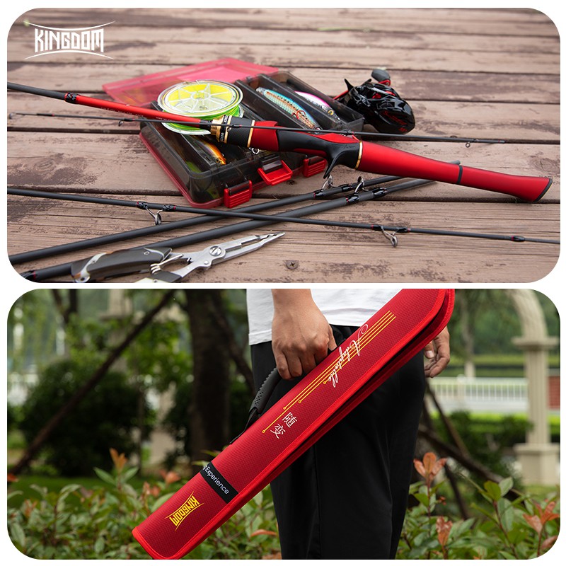 Cần câu Kingdom chuyên dụng đi câu cá ngang đứng 4+1 cần câu máy 1.8m 1.98m 2.1m 2.28m