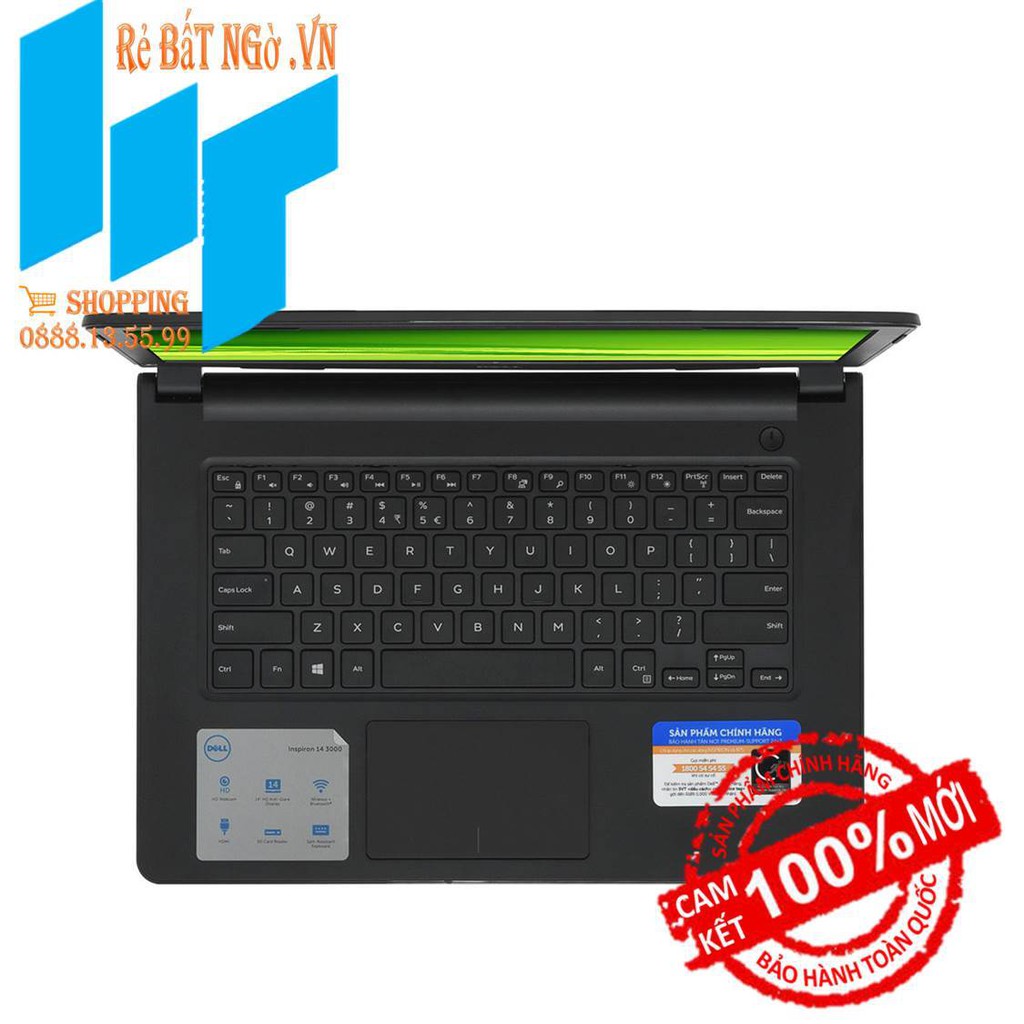 Laptop Dell Inspiron 3467-M20NR3 14 inch HD-i3-7020-4GB-1TB HDD-HD 620-Linux-2 kg