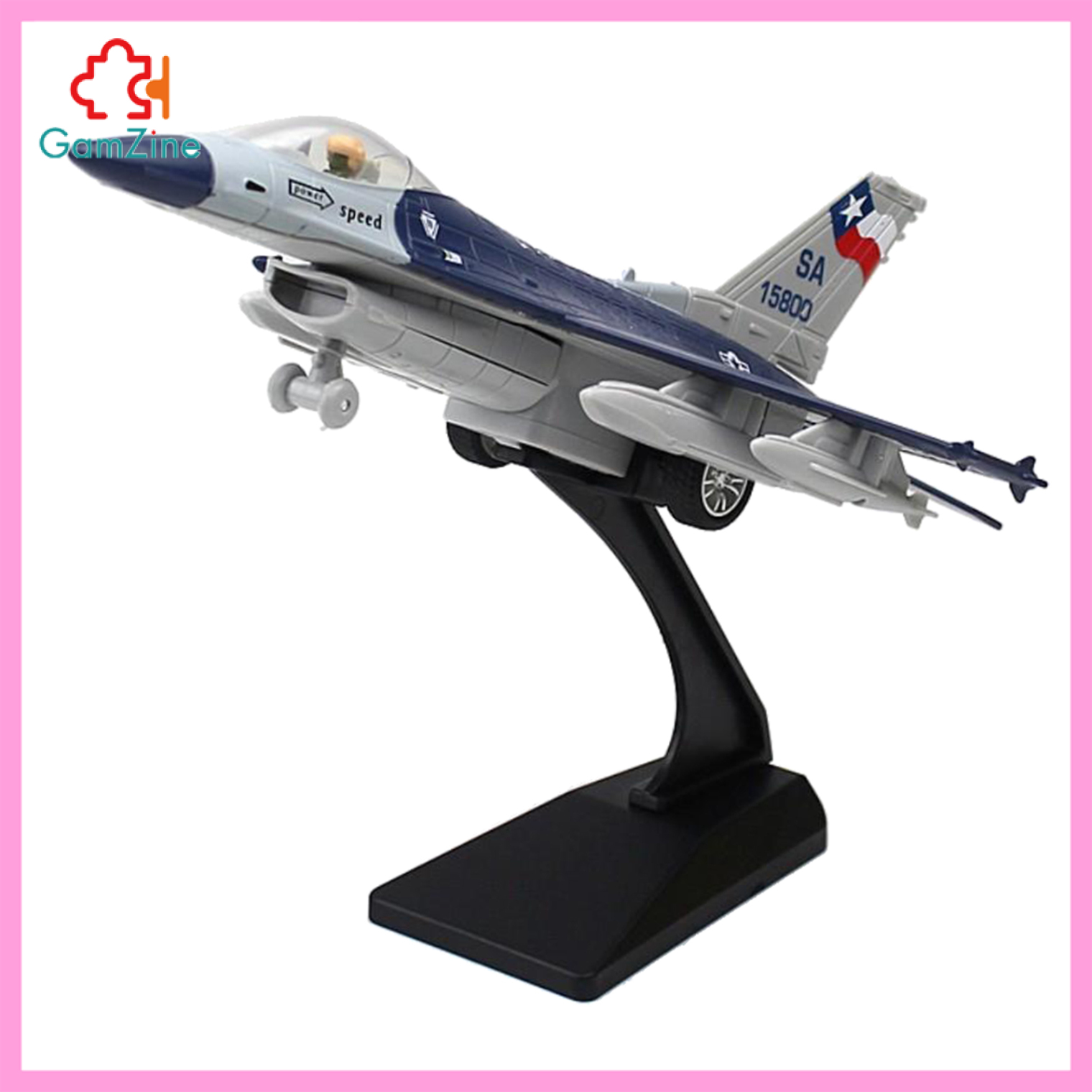 Mô Hình Máy Bay Chiến Đấu Gamzuine 1: 100 F-16 Chân Thật