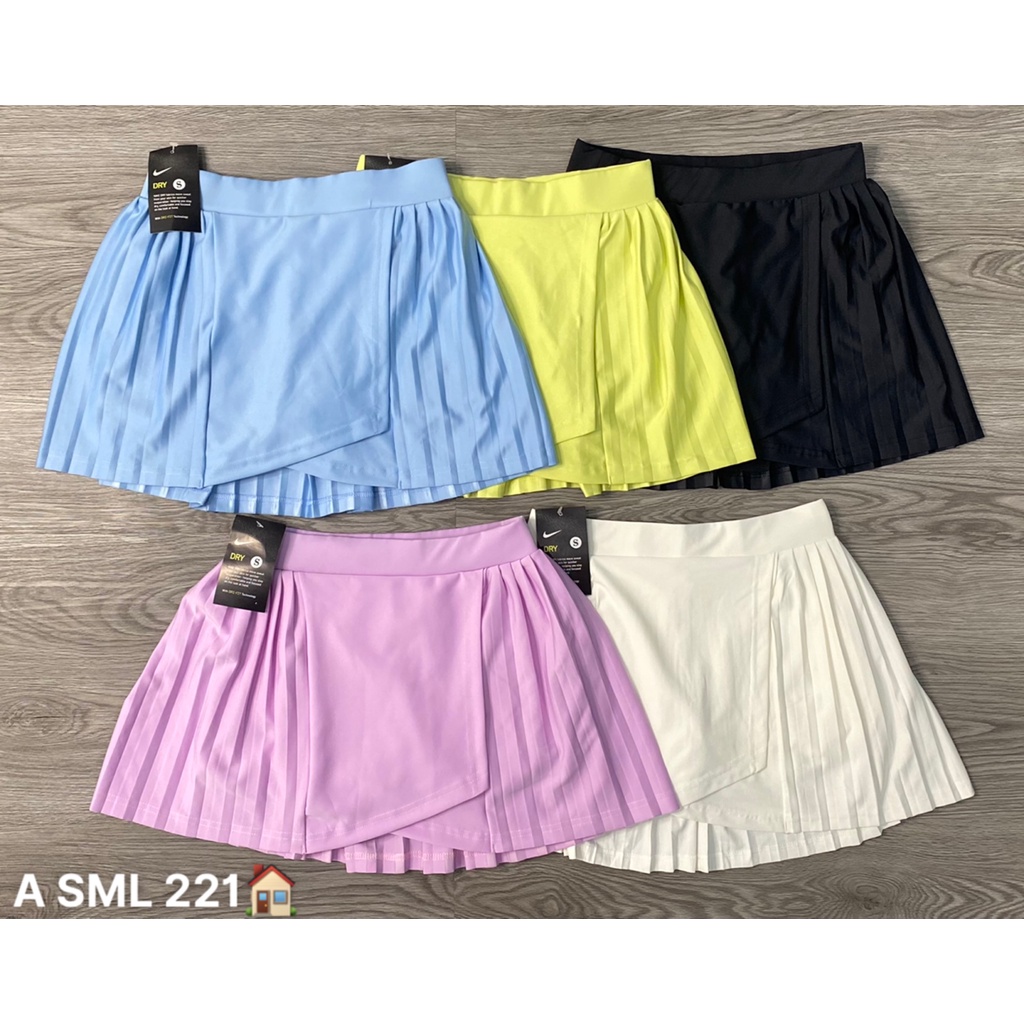 Chân Váy Thể Thao Nữ Chơi Tennis, Cầu Lông, Golf Cao Cấp 2 Lớp Có Túi - VXL02