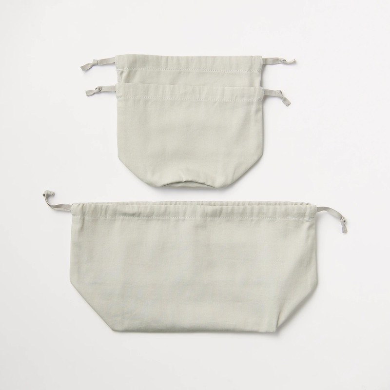 Muji Túi Dây Rút Cotton Oxford