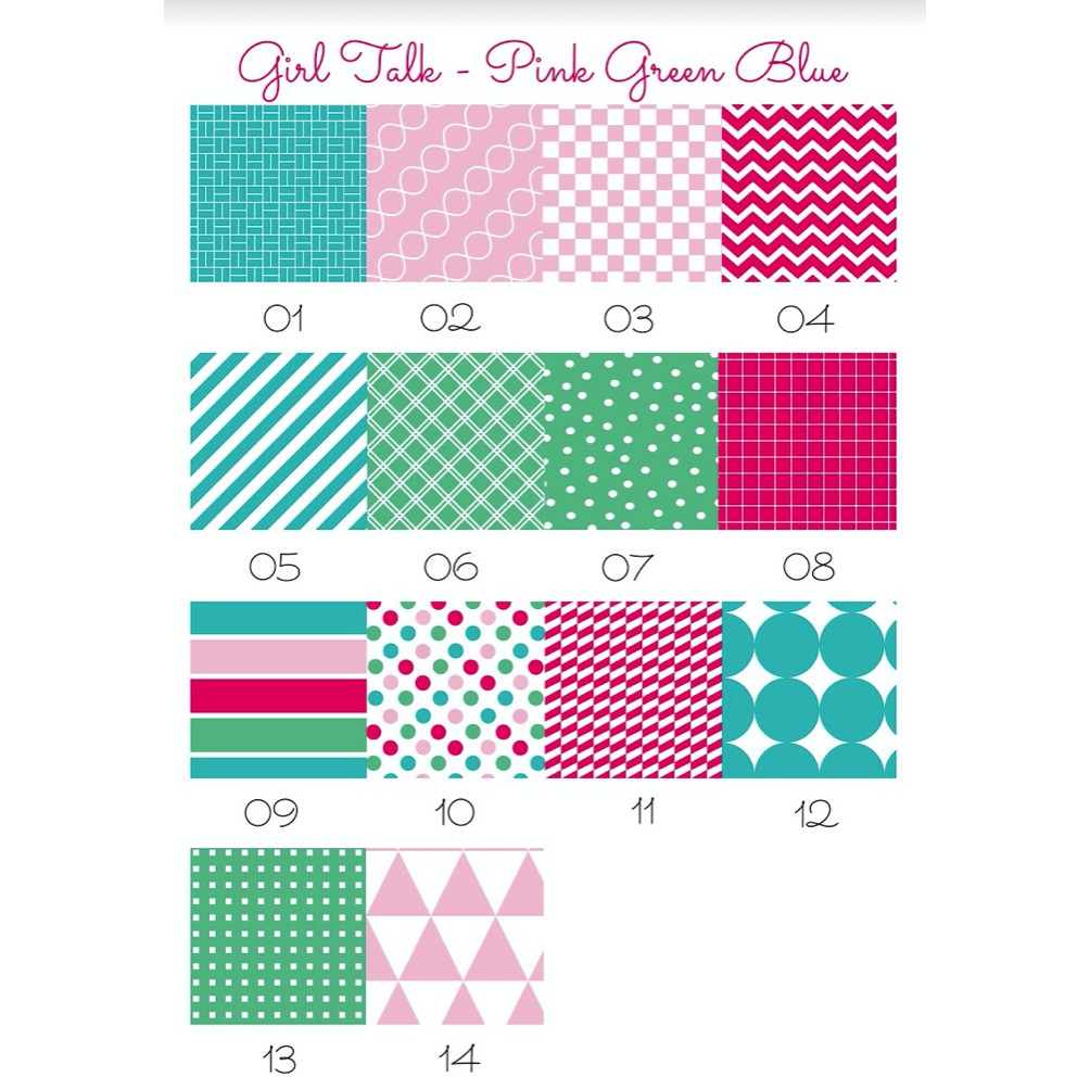 Girl Talk - Giấy hoạ tiết scrapbook, exploding box, thiệp