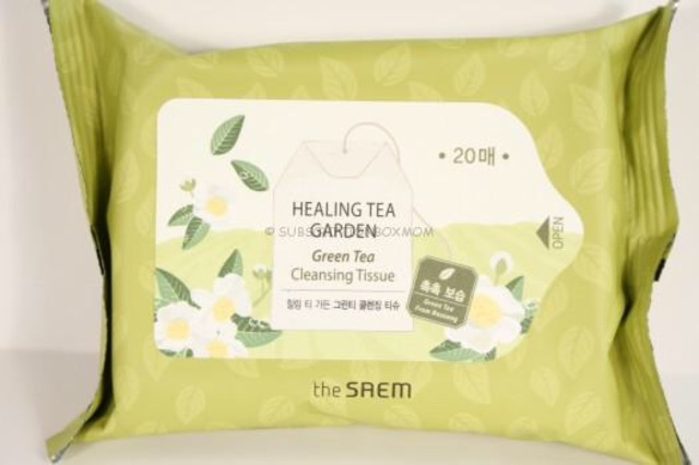 Khăn giấy tẩy trang Healing Tea Garden Green tea cleansing tissue Saem