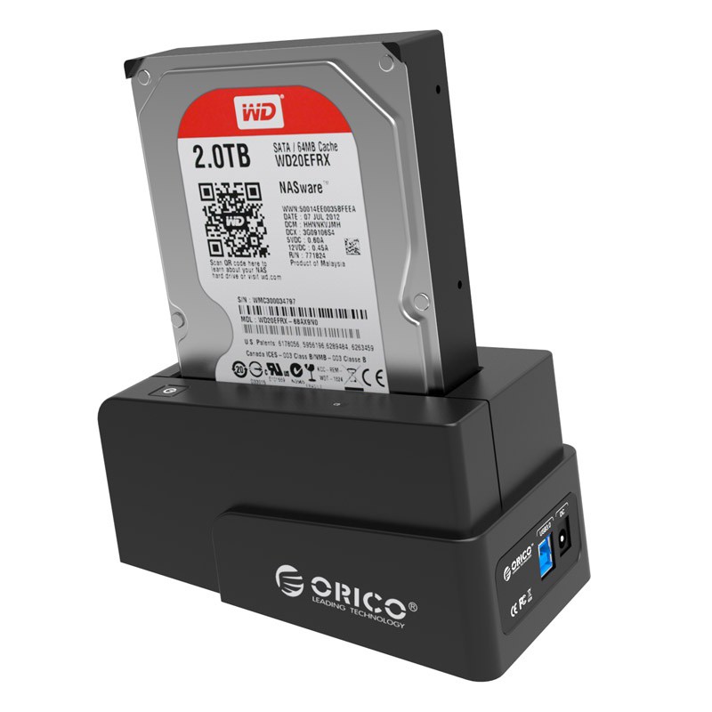 Đầu Đọc Ổ Cứng 6218US3-BK/ 6618US3/ 6228US3 ORICO 3.5 Dock - Box Đế Cắm 1 - 2 Ổ Cứng SSD/ HDD