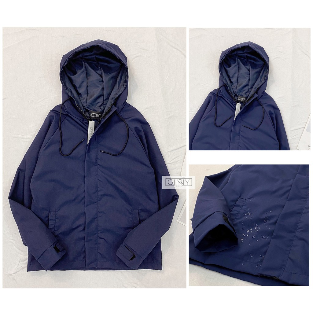 Áo Khoác Dù Jacket Wet Trượt Nước Nhẹ | Vải Dù Cao Cấp 2 Lớp Mảnh | Áo Khoác Dù Nữ Có Nón | Unisex | BigBuy360 - bigbuy360.vn