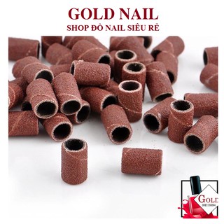 Đầu mài nhám móng , đầu nhám giấy màu nâu
