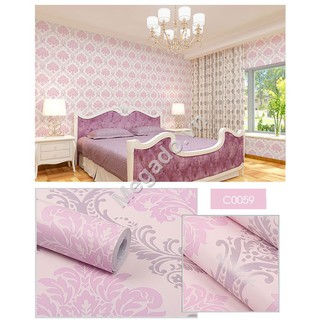 Giấy dán tường hoa văn tím C0059