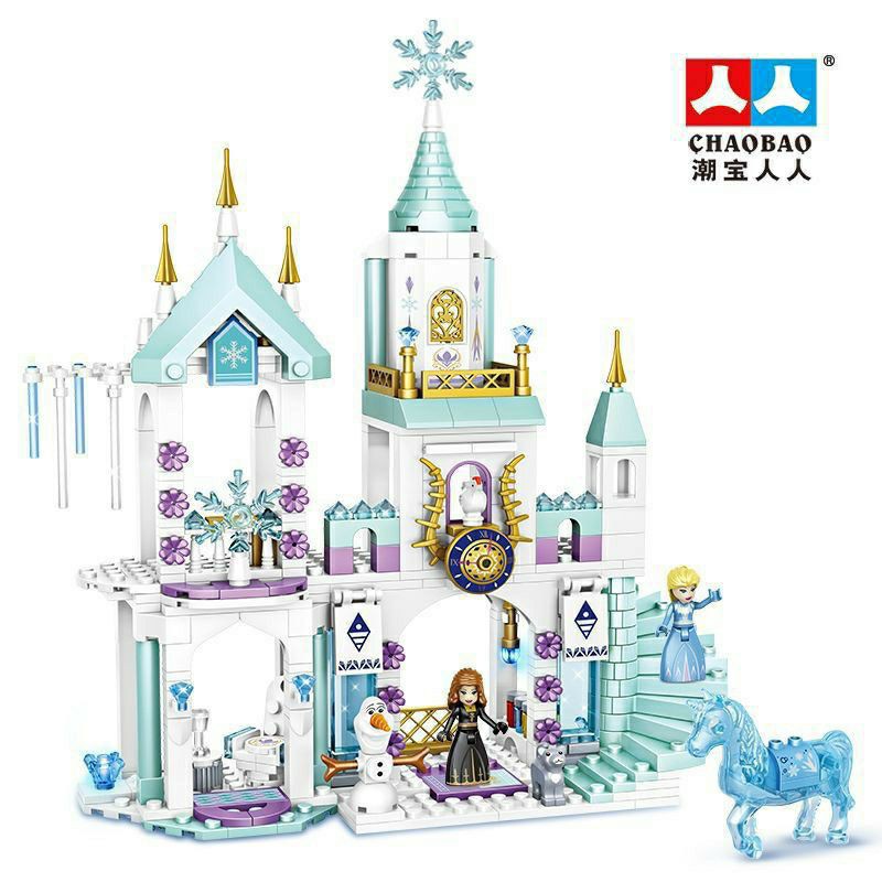 lego con gái nắp ghép lâu đài công chúa với 360 miếng ghép.