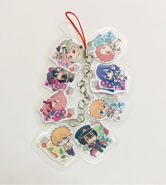 Bộ móc khoá jibaku shounen hanako-kun 8 miếng như hình