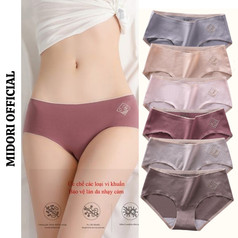 Quần lót nữ không đường may MIDORI đúc su thun lạnh cao cấp mềm mại kháng khuẩn CTKK01 | BigBuy360 - bigbuy360.vn