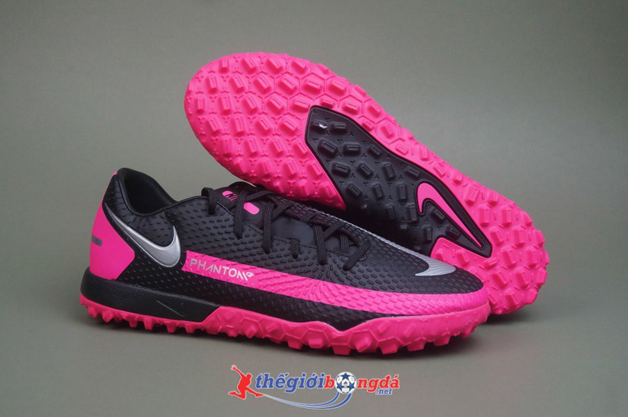 [Chính hãng-Tặng tất 50K] Giày đá banh chính hãng Nike Phantom GT Academy - Hồng-đen [ĐỔI SIZE THOẢI MÁI]