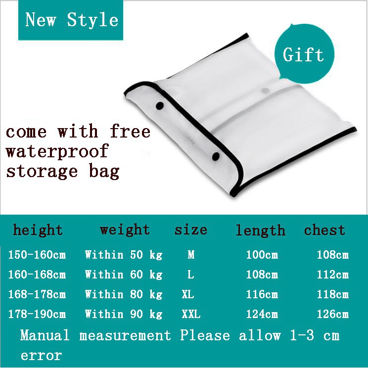 Áo mưa dạng khoác thiết kế trong suốt có nón phối túi tiện dụng cho nam nữ | BigBuy360 - bigbuy360.vn