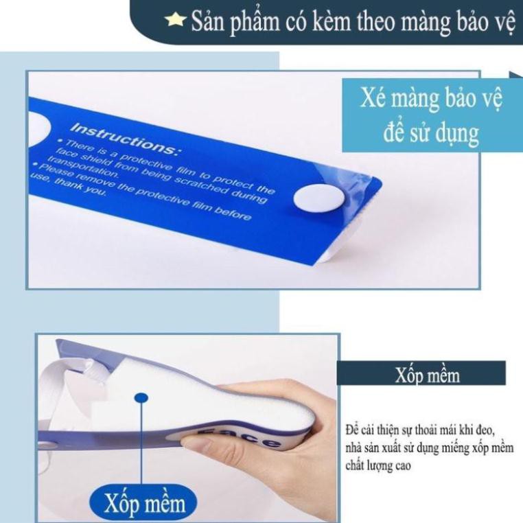 Kính Chống Giọt Bắn Bảo Hộ Chống Dịch NGƯỜI LỚN Face Shield