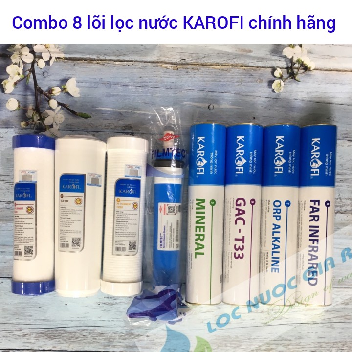 Combo 8 lõi lọc nước karofi | lõi lọc nước karofi - LNGR0021 - CB8KRF - CB8KRF