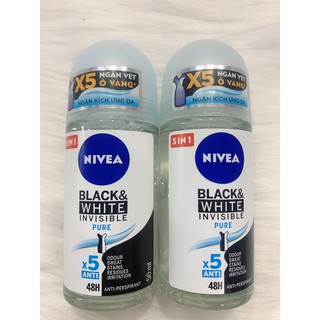 Lăn Khử Mùi Nữ Black & White Nivea 50ml