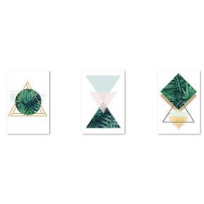 Bộ 3 Tranh Treo Tường Tráng Gương Decor Phòng Khách/ Ngủ/ Nhà Cửa/Cầu Thang Tháp Eiffel Phong Cảnh London