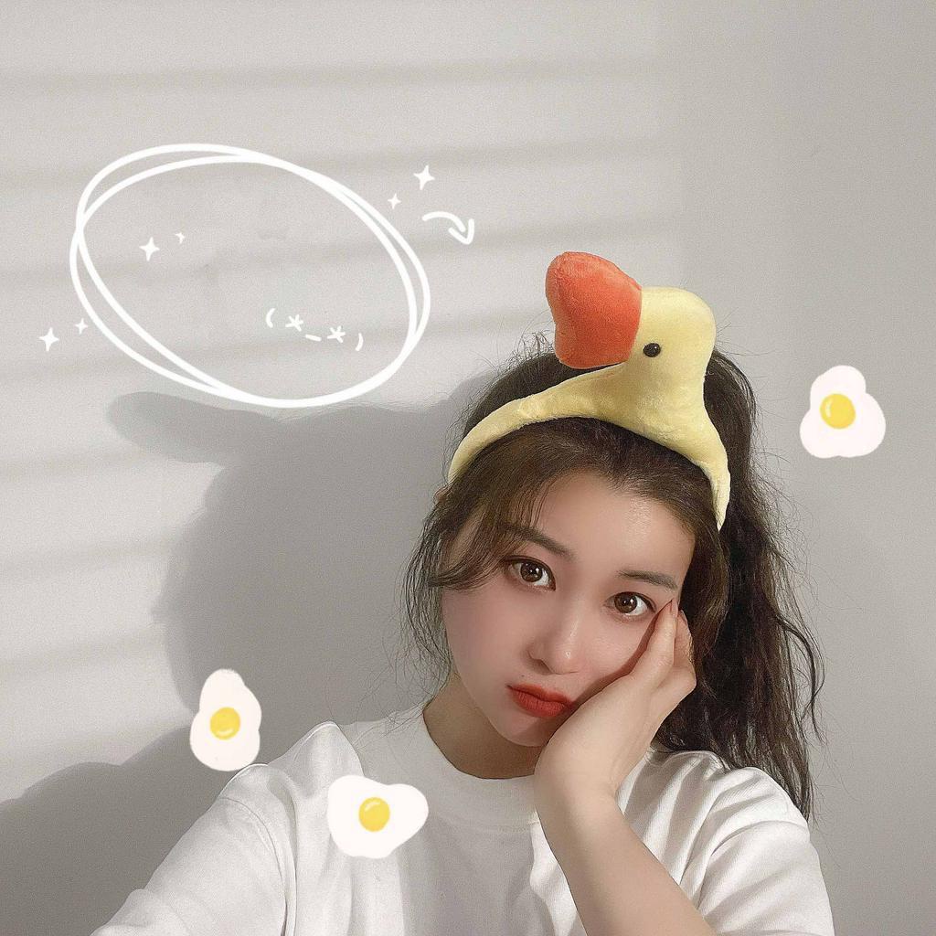 Băng Đô Thiết Kế Hình Con Gà Vui Nhộn Đáng Yêu Dành Cho Nữ