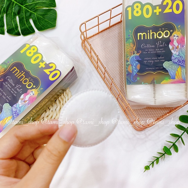 BÔNG TẨY TRANG MIHOO COTTON PADS