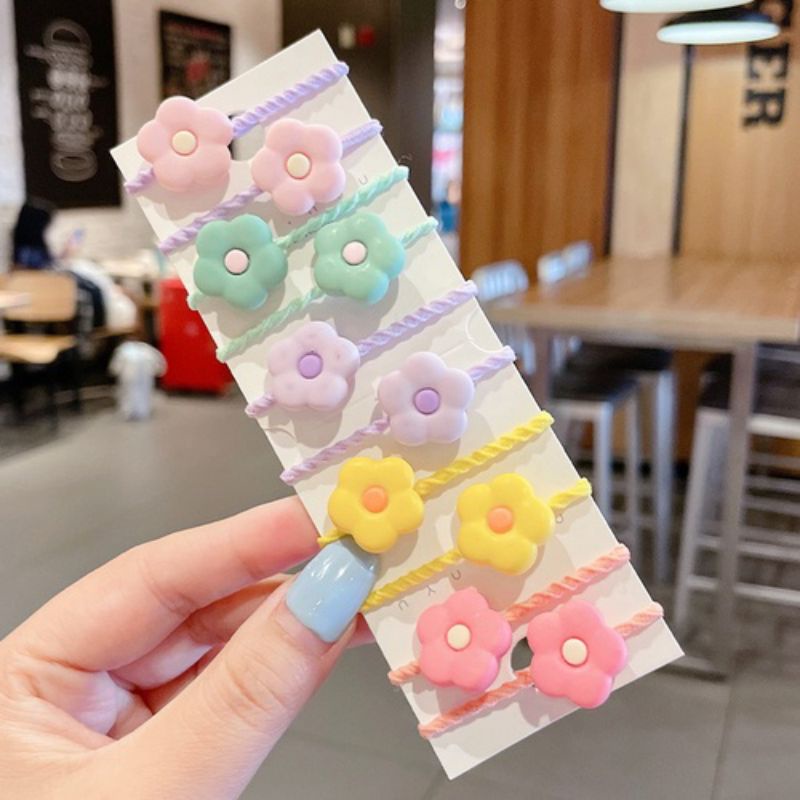 Dây cột tóc nhiều màu, cực dễ thương 1 cái