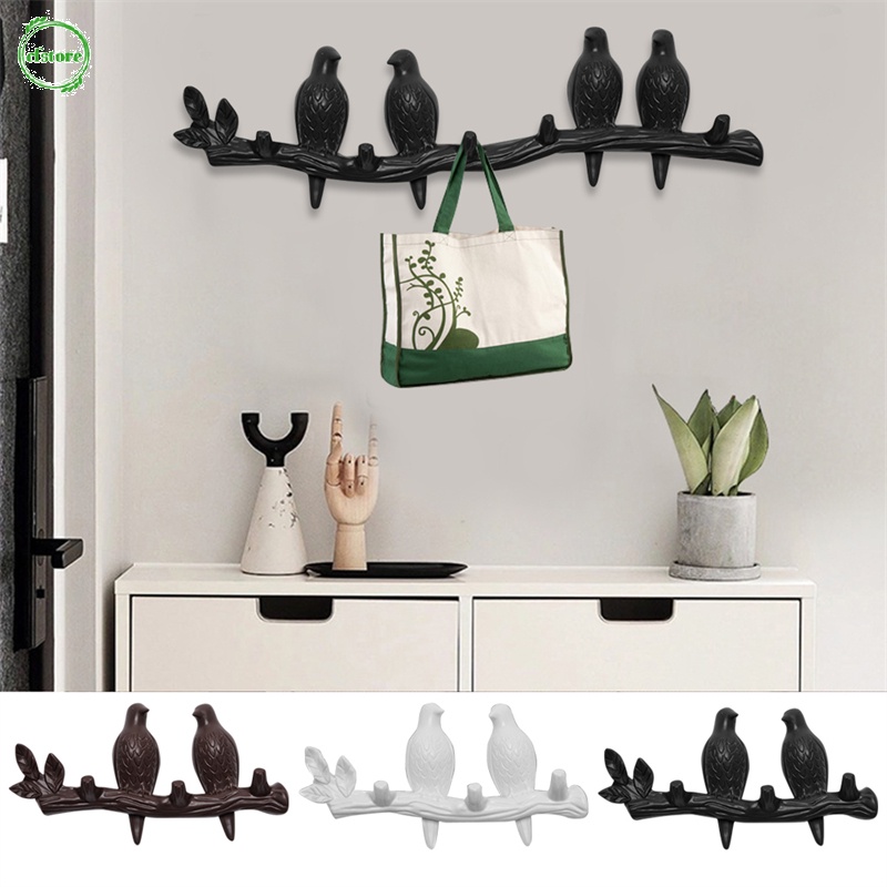 Móc treo đồ gắn tường bằng ABS hình chú chim sáng tạo