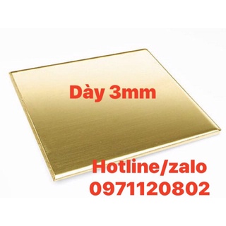 Tấm đồng thau dày 3mm