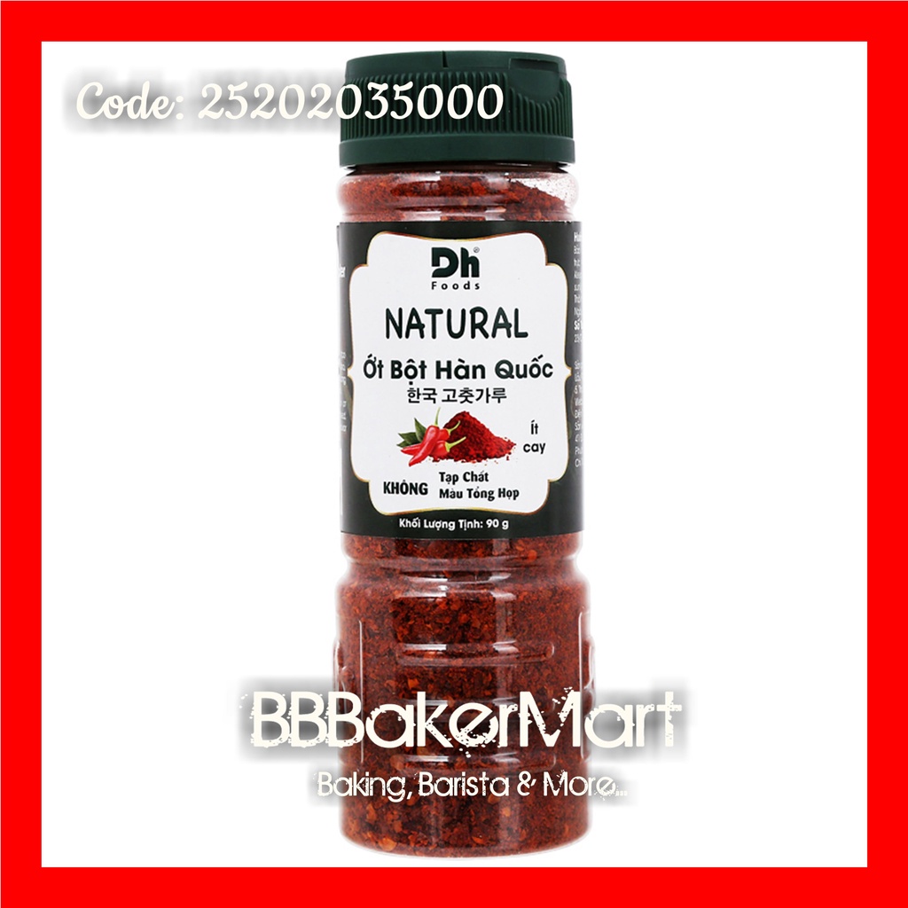 ỚT bột HÀN QUỐC DH Foods NATURAL - Hủ 90gr