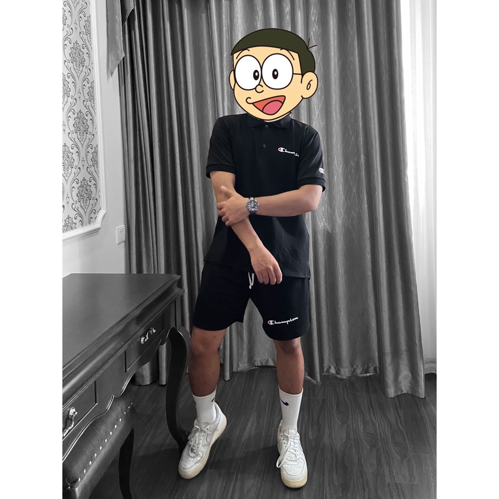 Áo polo nam Champion, áo thun có cổ nam nữ unisex, ZOE.Clothing