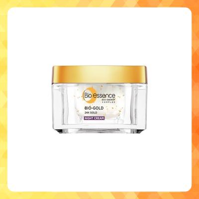 Kem dưỡng da ngăn ngừa lão hóa  Bio-Essence Bio Gold Night Cream ban đêm chiết xuất tinh chất vàng 24k 40g