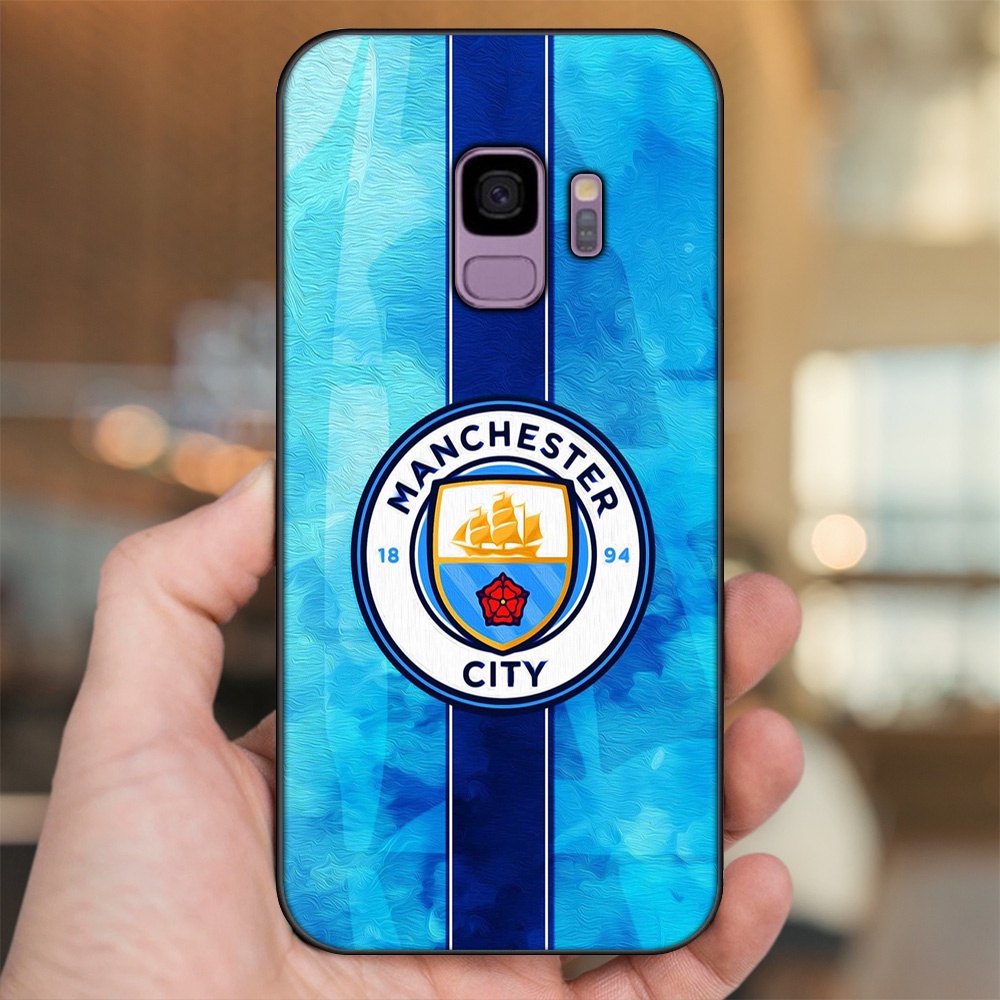 Ốp lưng Samsung S9 viền đen in hình Manchester City MC