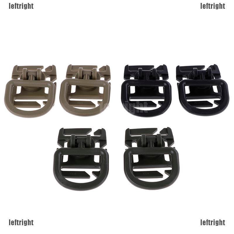 🔥GIÁ RẺ🔥2pc Swivel D Ring Clip Webbing Clamp Tactical Backpack Attach Strap Hang Outdoor