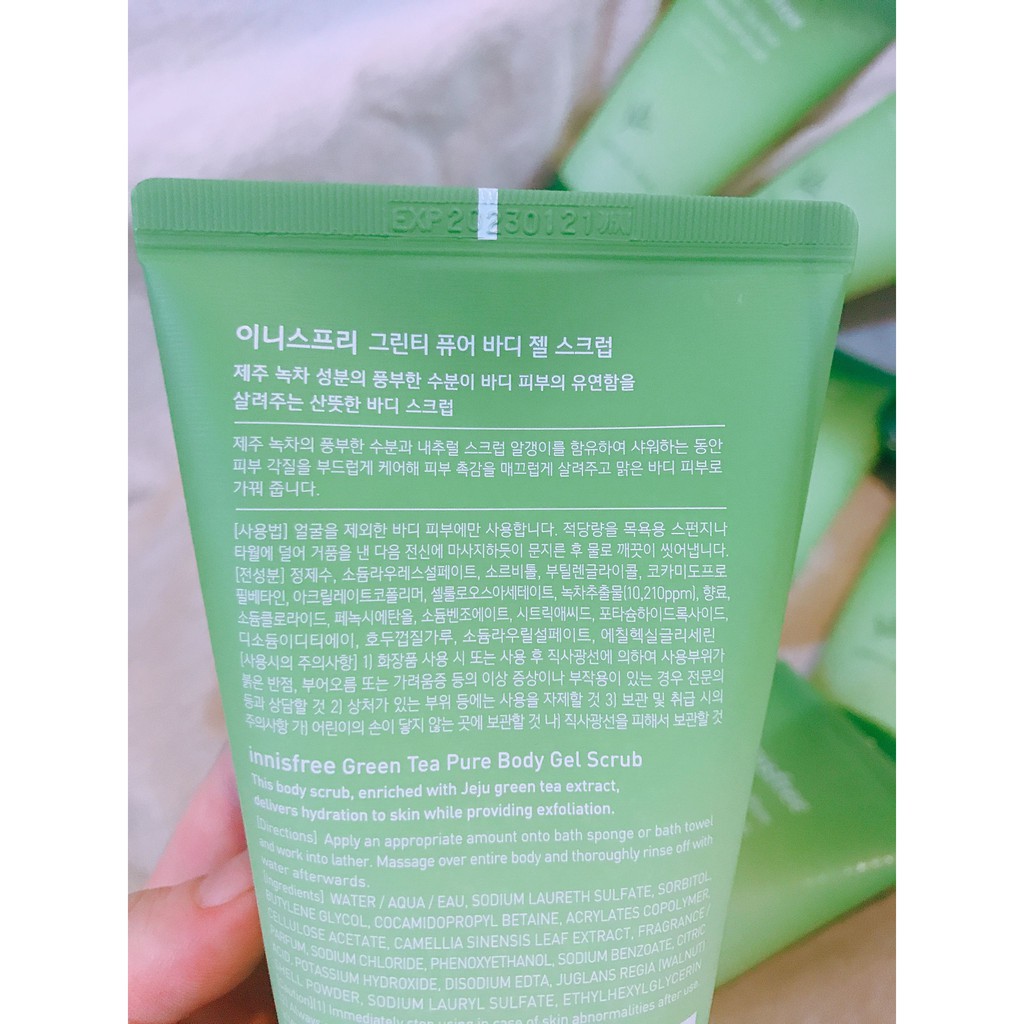 Tẩy Tế Bào Chết Toàn Thân Green Tea Pure Body Gel Scrub 150ml