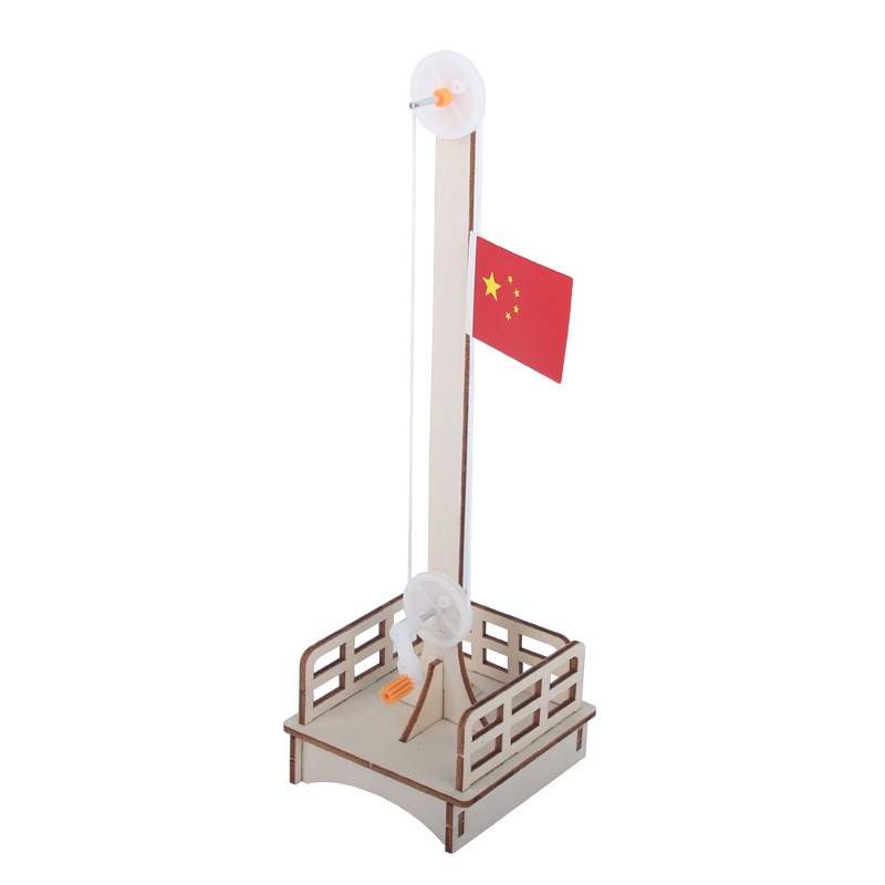 [Đồ Chơi Giáo Dục STEM] - Đồ Chơi Lắp Ghép Cột Cờ Bằng Gỗ Theo Phương Pháp Giáo Dục STEM