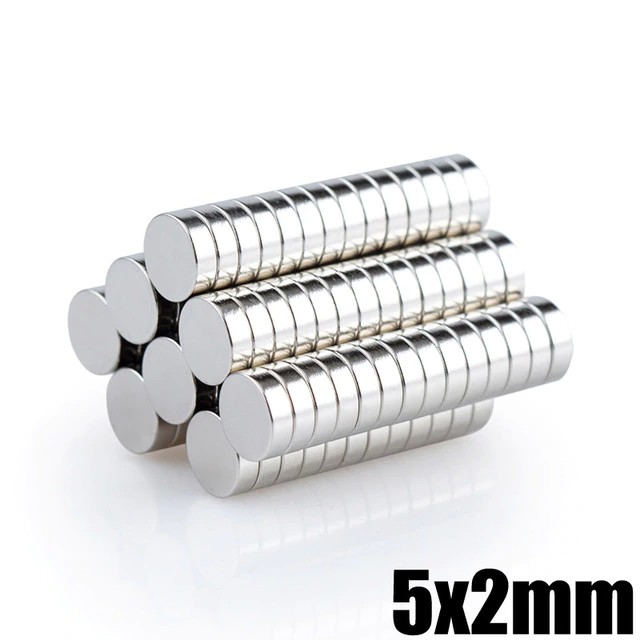 10 viên nam châm trắng 5x2mm, loại nam châm đất hiếm lực hút mạnh