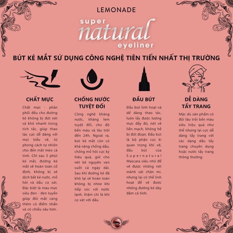 Kẻ Mắt Nước Lemonade Super Natural Black | BigBuy360 - bigbuy360.vn
