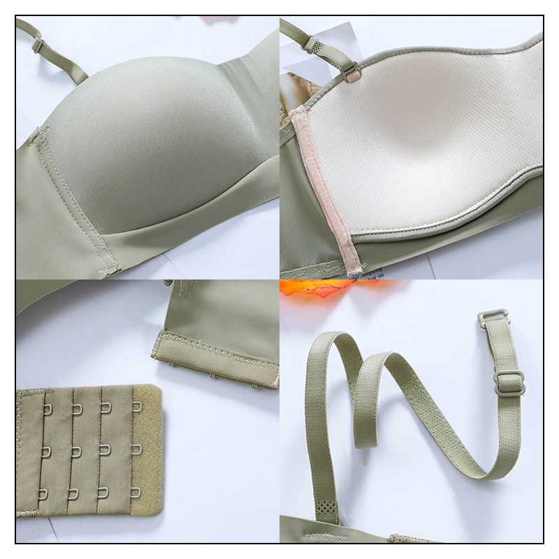 Áo Ngực Không Gọng Không Đường May Dây Đeo Vai Tháo Rời Được AB Dành Cho Nữ