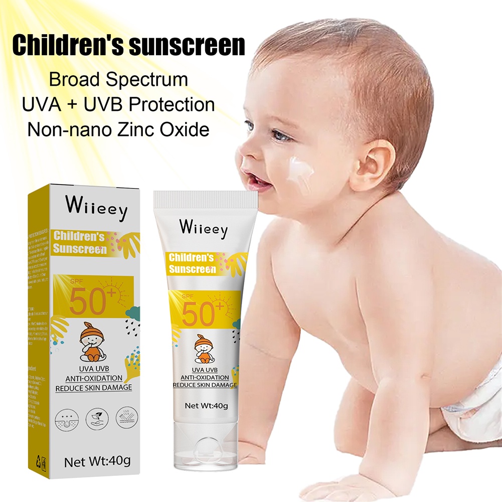 Kem chống nắng DIKALU SPF50+ làm trắng bảo vệ da dịu nhẹ không gây kích ứng cho bé sơ sinh và trẻ em