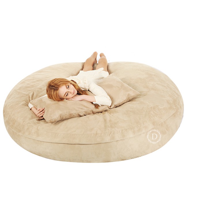 Vỏ Ghế lười hình Bánh Tròn- ghế beanbag chưa bao gồm hạt xốp - thích hợp cho vẫn chuyển, hay thay đổi màu sắc cho ghế