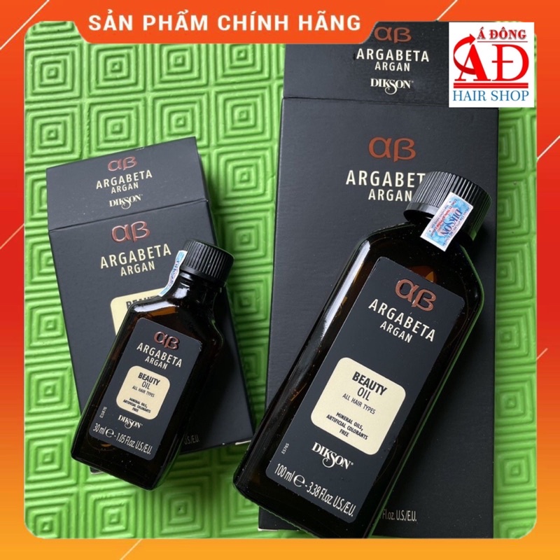 [+Tặng mũ trùm] TINH DẦU ARGAN PHỤC HỒI TÓC DIKSON ARGABETA BEAUTY OIL DƯỠNG BÓNG, CHỐNG XƠ RỐI ITALY 30ML - 100ML