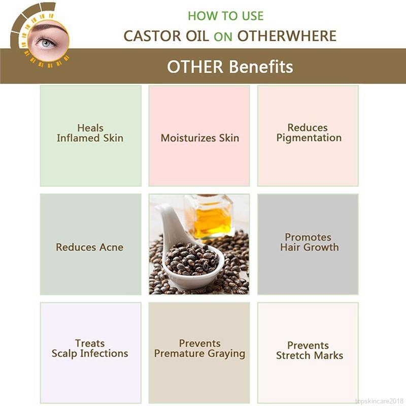 Tinh dầu thầu dầu nuôi dưỡng và kích thích lông mi/ lông mày mọc dày hơn | BigBuy360 - bigbuy360.vn