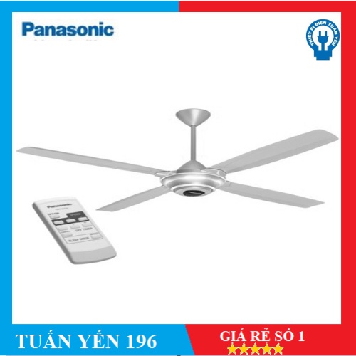Quạt trần 4 cánh F-56MZG Panasonic có điều khiển.