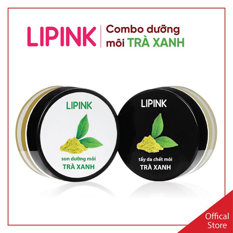 Combo son dưỡng môi LIPINK Trà Xanh - Son dưỡng môi MỀM MỊN - CĂNG HỒNG tự nhiên dưỡng môi căng mịn